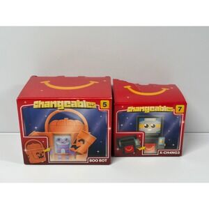 McDonald's Changeables Bundle of 2 #5 Boo Bot, #7 X-CH4NG3 NEW